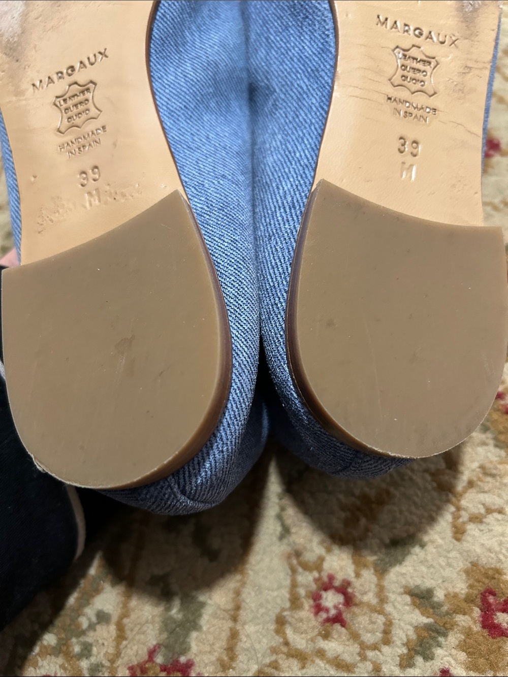 Margaux The Demi Ballet Flat - Denim Blue suede. Size 39. US 8.5 Medium - Picture 8 of 9